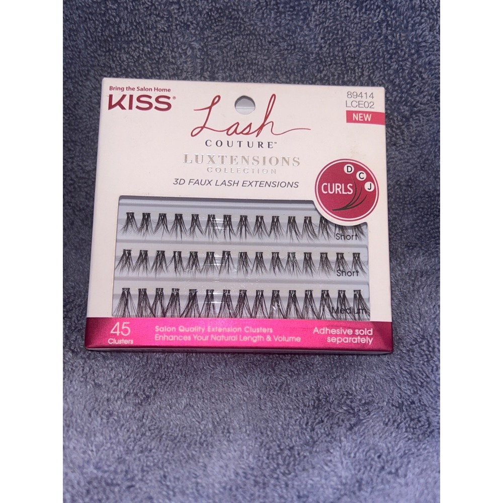 Kiss‎ Lash Couture Luxtensions 3D Faux Lash Extensions Curls Short